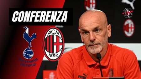 Stefano Pioli (allenatore AC Milan) in conferenza stampa alla vigilia di Tottenham-Milan (Champions League 2022-2023) | News (Getty Images) Stefano Pioli AC Milan conferenza stampa Tottenham-Milan Champions League 2022-2023