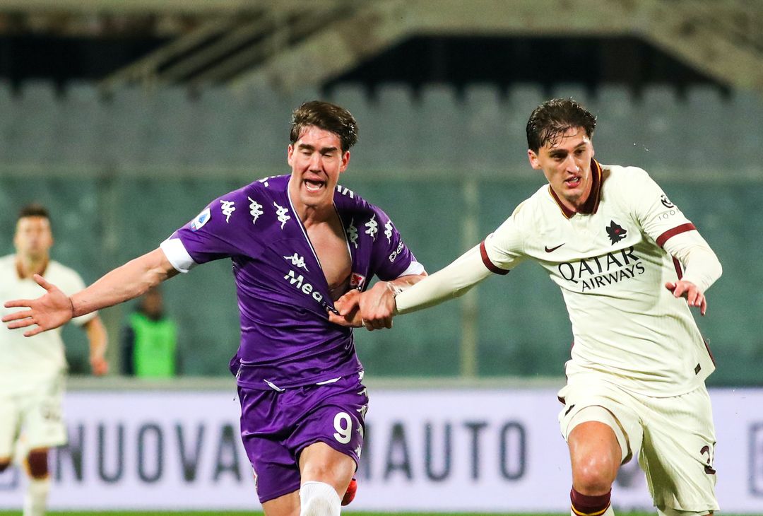  GERMOGLI PH: 3 MARZO 2021 FIRENZE STADIO ARTEMIO FRANCHI SERIE A FIORENTINA VS ROMA NELLA FOTO VLAHOVIC 