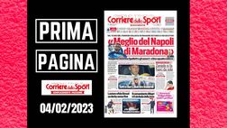 Prima pagina Corriere dello Sport: “Meglio del Napoli di Maradona”