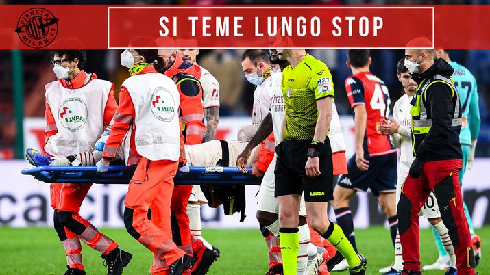 Genoa-Milan infortunio Simon Kjaer