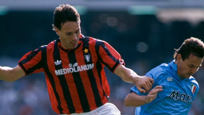 Marco Van Basten, attaccante del Milan dal 1987 al 1995 (credits: GETTY Images)