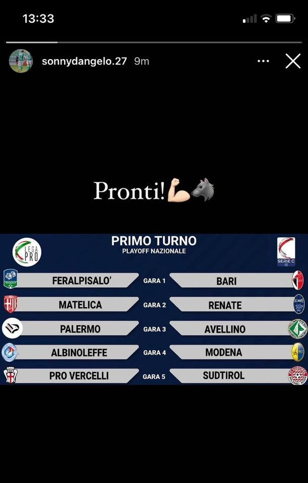 Avellino, la carica del palermitano D’Angelo dopo il sorteggio: “Pronti” 