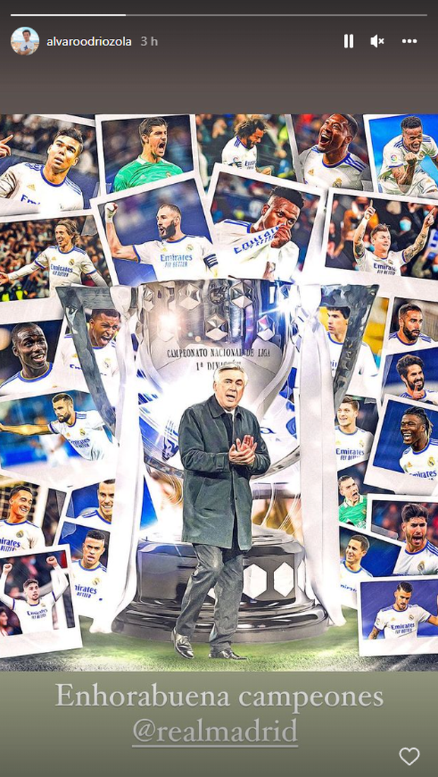 Odriozola festeggia su Instagram la vittoria della Liga del Real Madrid- immagine 2