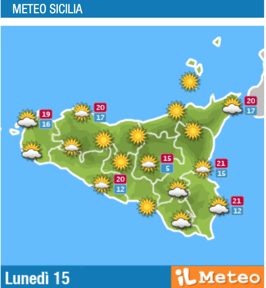 Meteo, Palermo: sereno e poco nuvoloso, le previsioni di lunedì 15 novembre  Meteo, Palermo: sereno e poco nuvoloso, le previsioni di lunedì 15 novembre - immagine 1