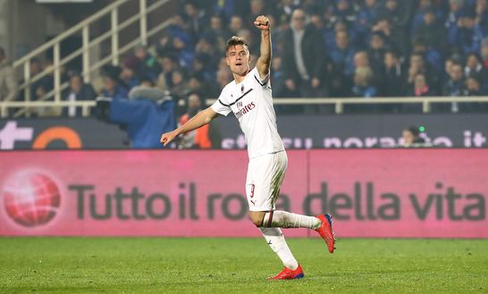 Piatek esulta dopo il goal all'Atalanta Piatek esulta dopo il goal all'Atalanta