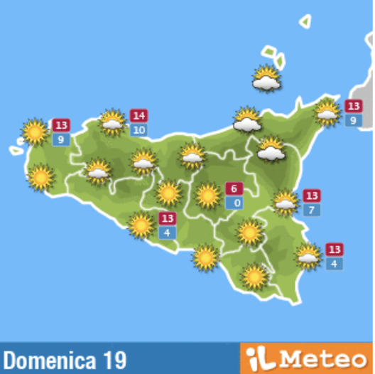 Meteo, Palermo: sereno con nubi sparse, le previsioni di domenica 19 dicembre meteo