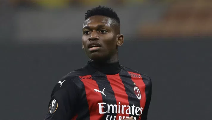 Rafael Leao (attaccante AC Milan) durante Milan-Lille 0-3 (Europa League 2020-2021) | AC Milan News (Getty Images)
