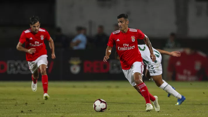 SETUBAL, PORTUGAL - JULY 13:  SL Benfica midfielder Chiquinho from Portugal during the match between SL Benfica and Vitoria Setubal FC for the Internacional Tournament of Sadoat Estudio do Bonfim on July 13, 2018 in Setubal, Portugal. (Photo by Carlos Rodrigues/Getty Images)