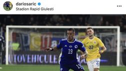 FOTO Palermo, Saric dopo l’esordio con la Bosnia: “Un sogno realizzato”