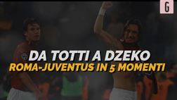 VIDEO Roma-Juventus, da Totti a Dzeko: il match in 5 momenti storici