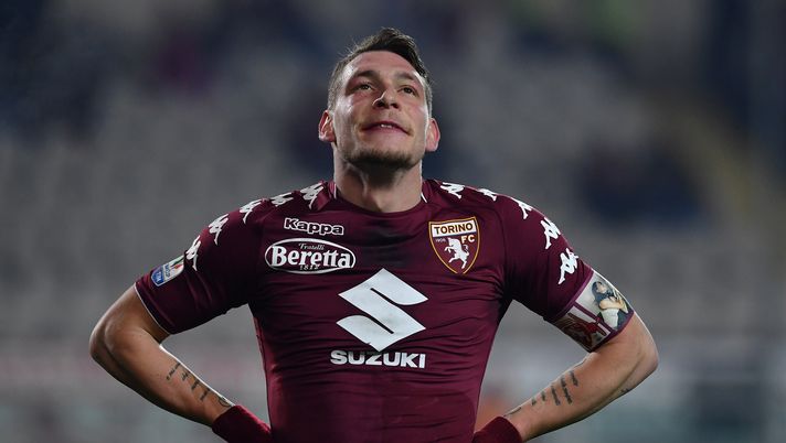 TURIN, ITALY - NOVEMBER 29:  Andrea Belotti of Torino FC looks dejected during the TIM Cup match between Torino FC and Carpi FC on November 29, 2017 in Turin, Italy.  (Photo by Valerio Pennicino/Getty Images) 