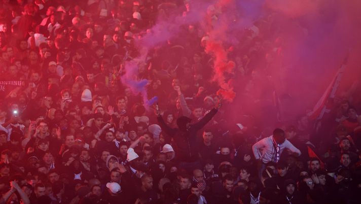 PARIS, FRANCE - MARCH 11: (FREE FOR EDITORIAL USE) In this handout image provided by UEFA, Paris Saint-Germain fans react outside the stadium following the UEFA Champions League round of 16 second leg match between Paris Saint-Germain and Borussia Dortmund at Parc des Princes on March 11, 2020 in Paris, France. The match is played behind closed doors as a precaution against the spread of COVID-19 (Coronavirus). (Photo by UEFA - Handout/UEFA via Getty Images) PARIS, FRANCE - MARCH 11: (FREE FOR EDITORIAL USE) In this handout image provided by UEFA, Paris Saint-Germain fans react outside the stadium following the UEFA Champions League round of 16 second leg match between Paris Saint-Germain and Borussia Dortmund at Parc des Princes on March 11, 2020 in Paris, France. The match is played behind closed doors as a precaution against the spread of COVID-19 (Coronavirus). (Photo by UEFA - Handout/UEFA via Getty Images)