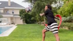 Marcelo, stop di tacco e “gol”… al primo piano di casa (VIDEO)