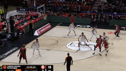 Eurolega, Olimpia Milano-Real Madrid 73-75: highlights