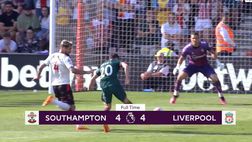 VIDEO Southampton-Liverpool 4-4, gli highlights: gol e spettacolo in Premier League