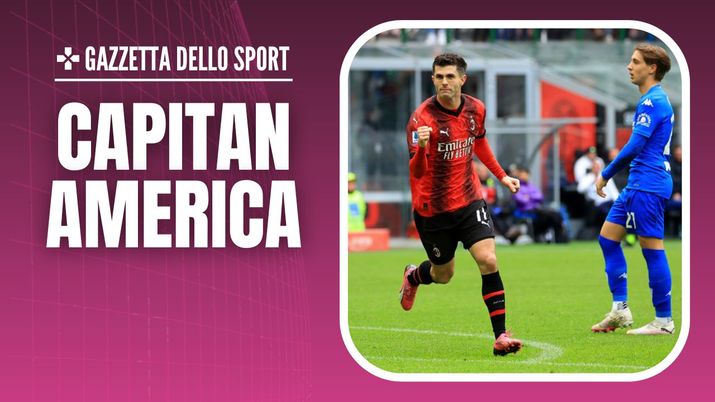 esultanza gol Christian Pulisic AC Milan Milan-Empoli 1-0 Serie A 2023-2024