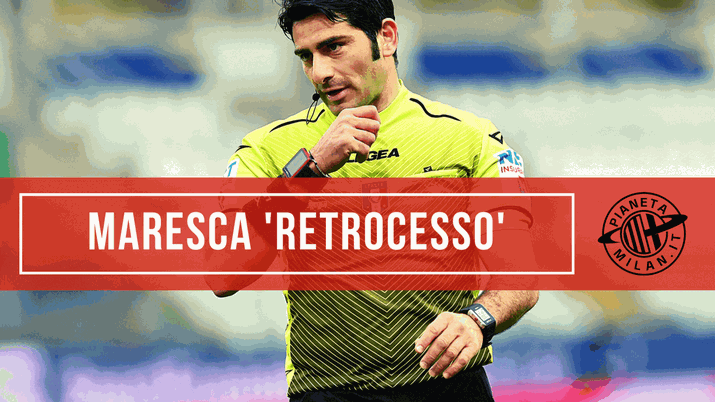 L'arbitro Fabio Maresca, 'retrocesso' come IV uomo in Sassuolo-Fiorentina dopo Parma-Milan (Getty Images) 