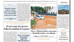 Prima Pagina, La Repubblica-Palermo: “A Mondello strade e case allagate”