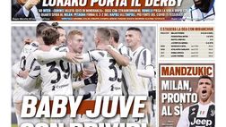 Prima Pagina, Tuttosport: “Baby Juve con brividi. Mandzukic-Milan, pronto al sì”