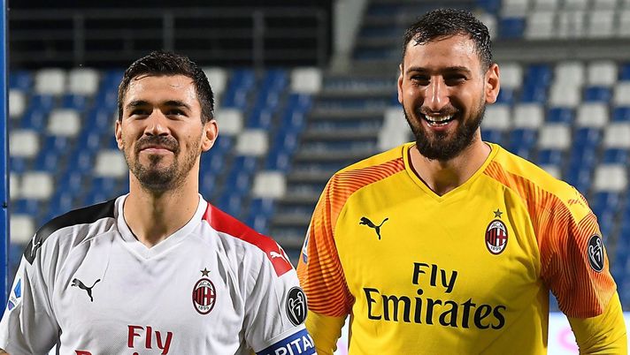 Alessio Romagnoli e Gigio Donnarumma del Milan (credits: GETTY Images) 