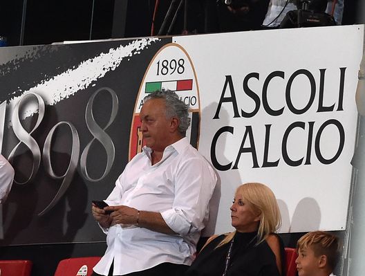 ASCOLI PICENO, ITALY - JULY 31: Massimo Pulcinelli Patron of Ascoli Calcio looks on during the Serie B match between Ascoli Calcio and Benevento Calcio at Stadio Cino e Lillo Del Duca on July 31, 2020 in Ascoli Piceno, Italy. (Photo by Giuseppe Bellini/Getty Images for Lega Serie B)
