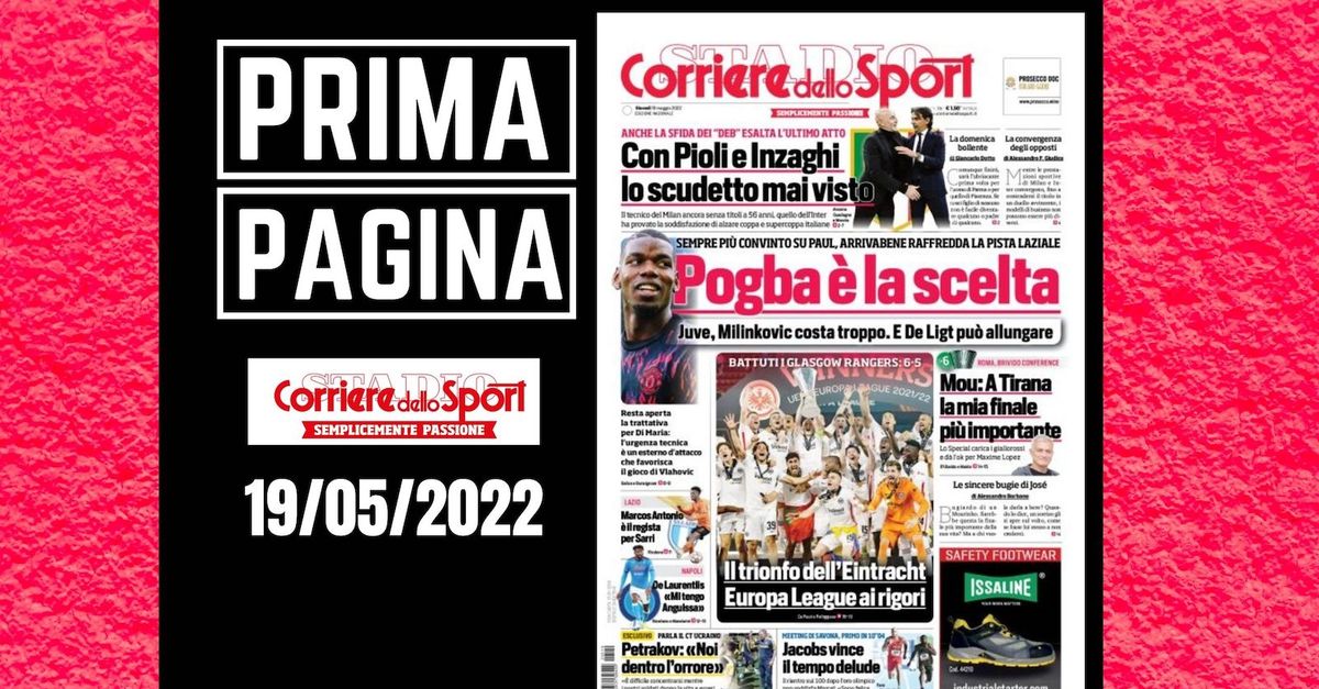 Prima pagina Corriere dello Sport: “Juventus, Pogba è la scelta”