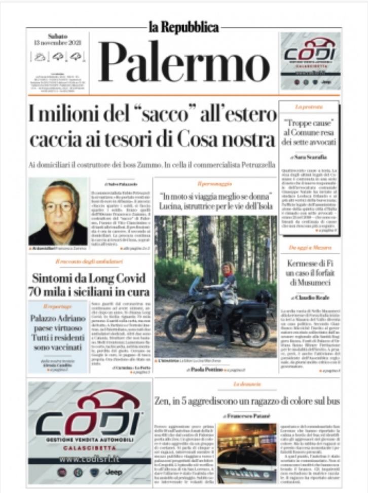Prima Pagina, La Repubblica Palermo: “Caccia ai tesori di Cosa nostra” Prima Pagina, La Repubblica Palermo: “Caccia ai tesori di Cosa nostra” - immagine 1