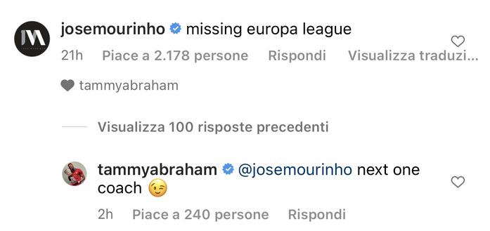 Mourinho carica Abraham: “Ora manca l’Europa League”. L’inglese: “È la prossima”- immagine 2