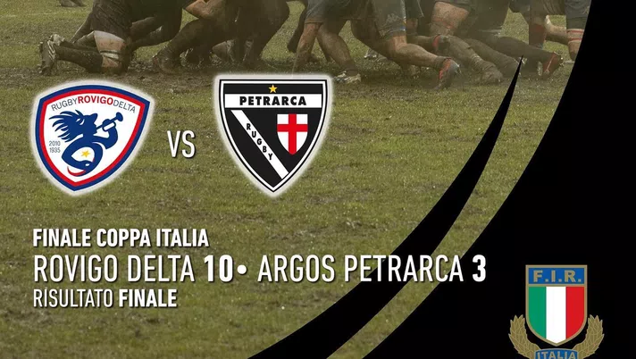 Petrarca Rugby, la Coppa Italia va al Rovigo