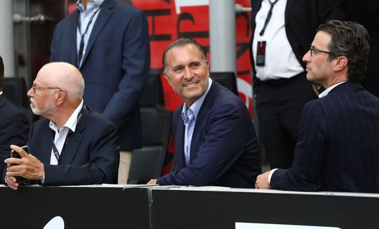 Gerry Cardinale (proprietario AC Milan) qui a San Siro per il derby Milan-Inter 3-2 | Serie A News (Getty Images) Gerry Cardinale RedBird AC Milan