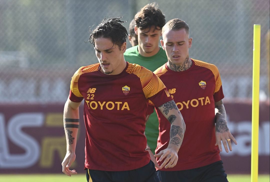 Trigoria, ripresa in vista della Samp: in campo Zaniolo e Karsdorp – FOTO GALLERY - immagine 8