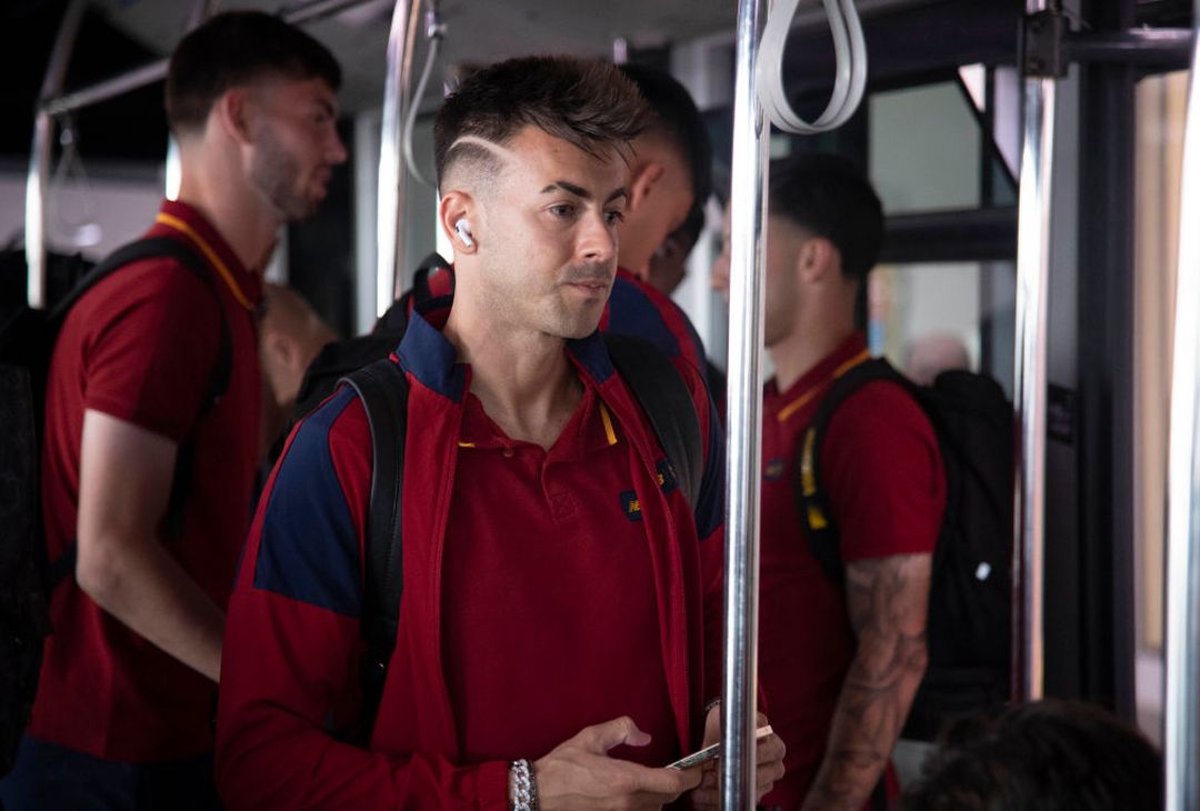 La Roma in partenza verso Firenze – FOTO GALLERY - immagine 14