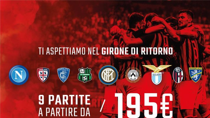 Milan, in vendita gli abbonamenti per il girone di ritorno: tutti i prezzi 