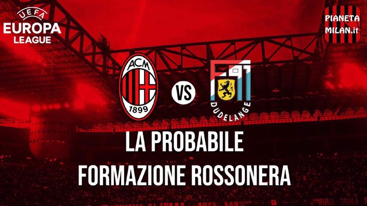 Milan-Dudelange, la probabile formazione: esordi per Simic e Halilovic - immagine 1