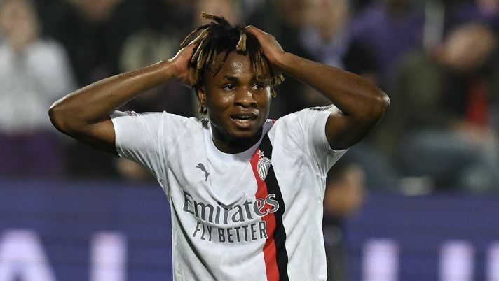 Samuel Chukwueze (attaccante AC Milan), qui durante Fiorentina-Milan 1-2 (Serie A 2023-2024) | News (Getty Images) Samuel Chukwueze AC Milan Fiorentina-Milan 1-2 Serie A 2023-2024