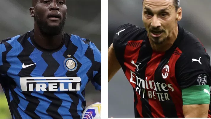 Derby Inter-Milan, i due bomber Romelu Lukaku e Zlatan Ibrahimovic