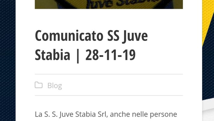 Multiproprietà? La Juve Stabia sostiene di essere corretta Multiproprietà? La Juve Stabia sostiene di essere corretta