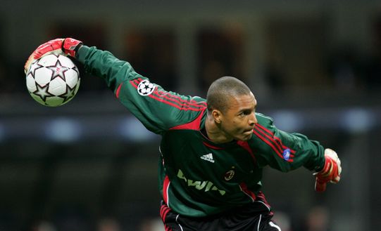 MILAN, ITALY - APRIL 03:  Dida goalkeeper of Milan in action during the UEFA Champions League quarter final, first leg match between AC Milan and Bayern Munich at the Giuseppe Meazza stadium on April 3, 2007 in Milan, Italy.  (Photo by Martin Rose/Bongarts/Getty Images) 