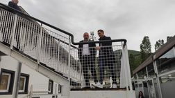 FOTO VN – Burdisso al Picco per Spezia-Milan, colloquio col ds Melissano