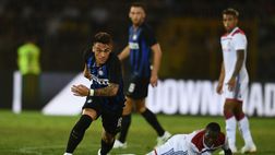 Inter-Lione 1-0: la zampata di Lautaro regala la vittoria. Politano e Asamoah da applausi