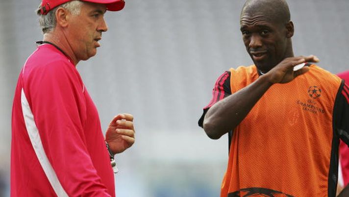 Clarence Seedorf e Carlo Ancelotti (GETTY Images) Clarence Seedorf e Carlo Ancelotti (GETTY Images)