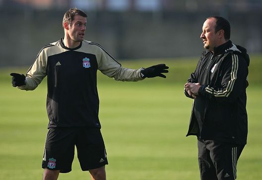 Carragher Benitez (getty images) Carragher Benitez (getty images)