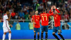 Mondiali, Iago Aspas salva la Spagna nel finale: 2-2 col Marocco e primo posto