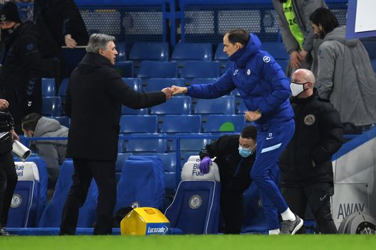 Tuchel Ancelotti (getty images) Tuchel Ancelotti (getty images)