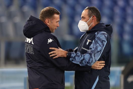 Shevchenko e Sarri Shevchenko e Sarri