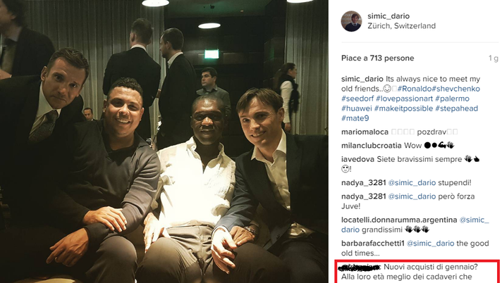FOTO Simic con Ronaldo e Sheva, i tifosi del Palermo: “Sono loro i nuovi acquisti?” FOTO Simic con Ronaldo e Sheva, i tifosi del Palermo: “Sono loro i nuovi acquisti?”