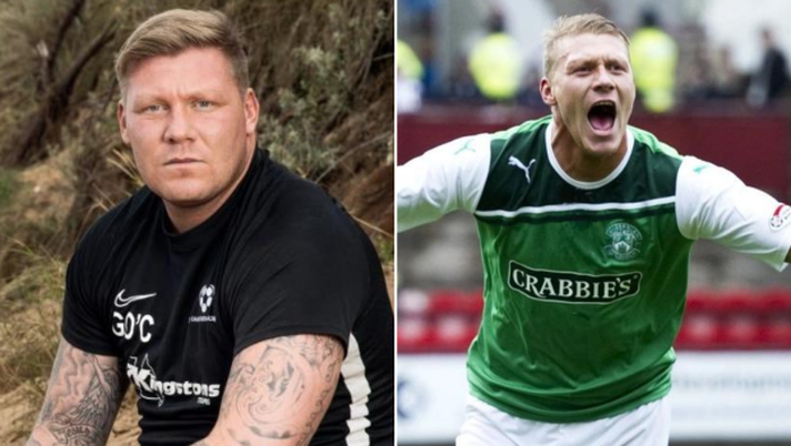 Garry O'Connor in maglia Hibernian Garry O'Connor in maglia Hibernian