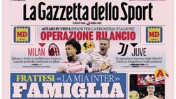 PRIMA PAGINA GAZZETTA DELLO SPORT OGGI: “Frattesi: La mia Inter famiglia scudetto”