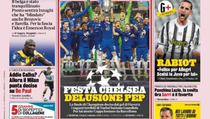 Prima Pagina, La Gazzetta dello Sport: “Inter-Lukaku avanti tutta. Il Milan punta decisa su De Paul” 