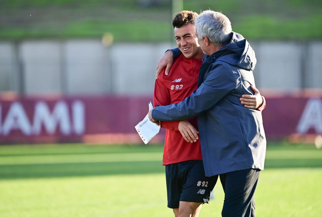 Mourinho respira: a Trigoria Pellegrini e Kumbulla in gruppo – FOTO GALLERY - immagine 15